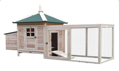 Wooden Chicken Coops Are Sheltered From Wind and Rain, Spacious and Easy To Clean, Suitable for Most of The Poultry