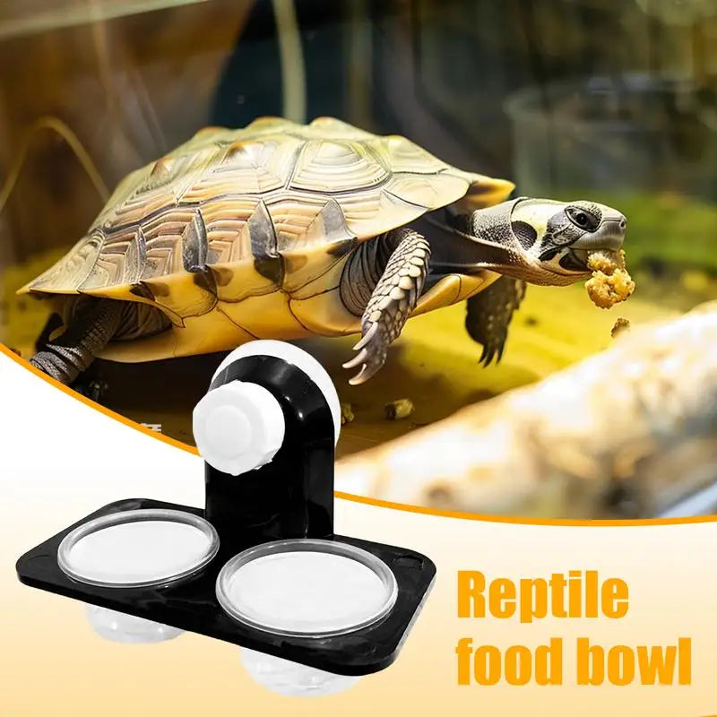 Reptile Food Bowl Feeding Bowl For Geckos Reptile Food Bowls And Water Dish For Lizard Small Pet Feeder Ledge Accessories