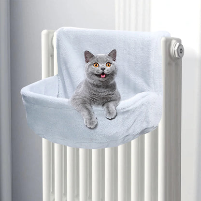 Pet Hanging Cat Bed Removable Cat Hammock Pet Bed for Radiator Cradle Hammock Durable Metal Frame Bed Cat Accessories Up to 30kg