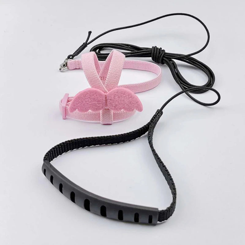 Pet Parrot Harness Adjustable Elastic Nylon Traction Rope Parrot Bird Flying Training Harness Leash Set for Small Medium Parrot