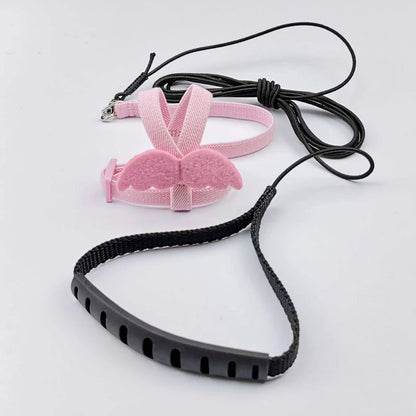 Pet Parrot Harness Adjustable Elastic Nylon Traction Rope Parrot Bird Flying Training Harness Leash Set for Small Medium Parrot