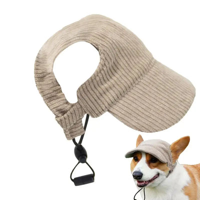 Dog Hat with Ear Holes Pet Dog Sport Cat Fashionable Travel Hat Breathable Pet Outdoor Sunbonnet UV Protection for Outdoor All