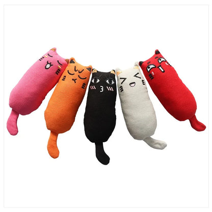 Pet Accessories Rustle Sound Catnip Toy Cats Product For Pets Cute cat Toys For Kitten Teeth Grinding Cat Plush Toy Thumb Pillow