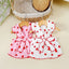Summer Dog Strawberry Skirt Luxury Vest Suspender Dress Cooling Shirt for Bichon Chihuahua - Dog Outfit Summer Clothing
