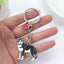 I LOVE Alaska Husky Dog Keychain Cute dachshund  animal Cartoon dog Keychain dog Gift For woman Man Jewelry