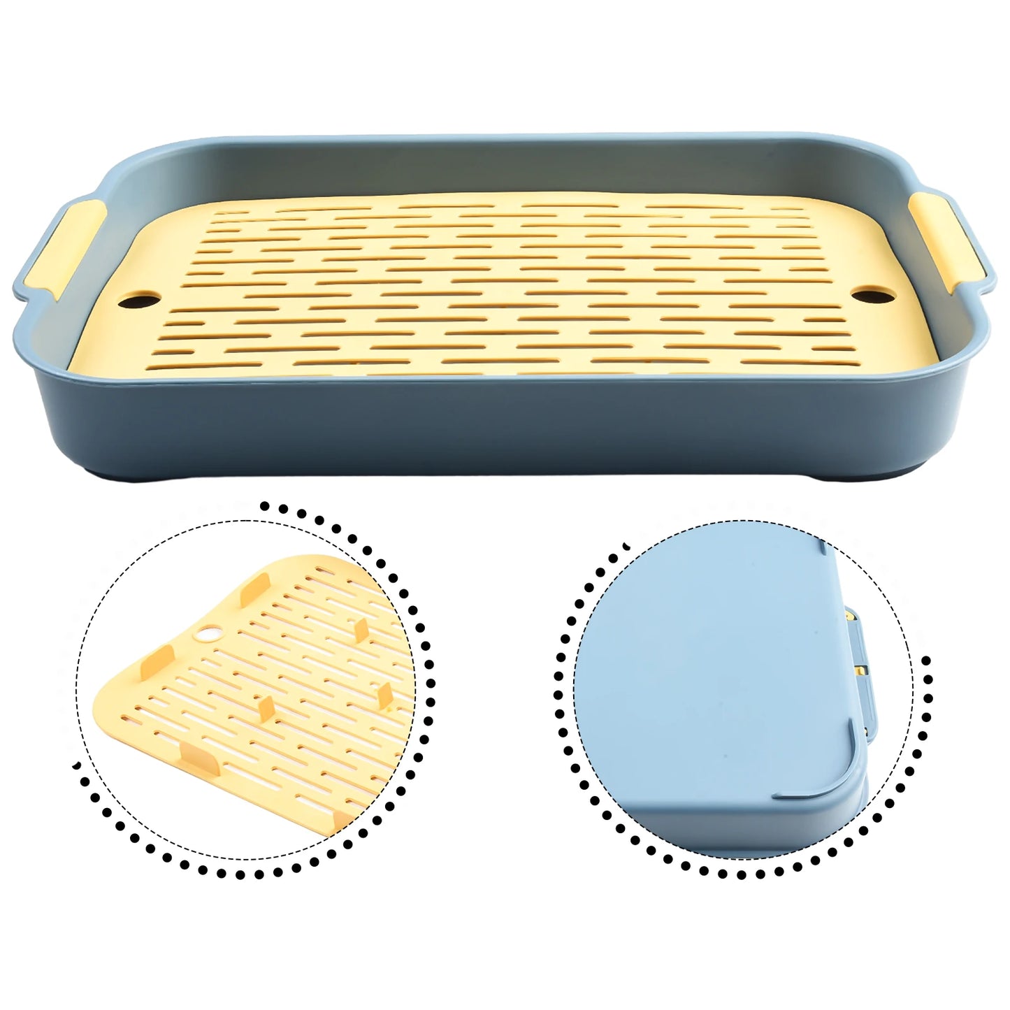 Rabbit Litter Box Small Pet Toilet Tray Rabbit Guinea Pig Litter Tray Toilet Box General Household Supplies Affordable