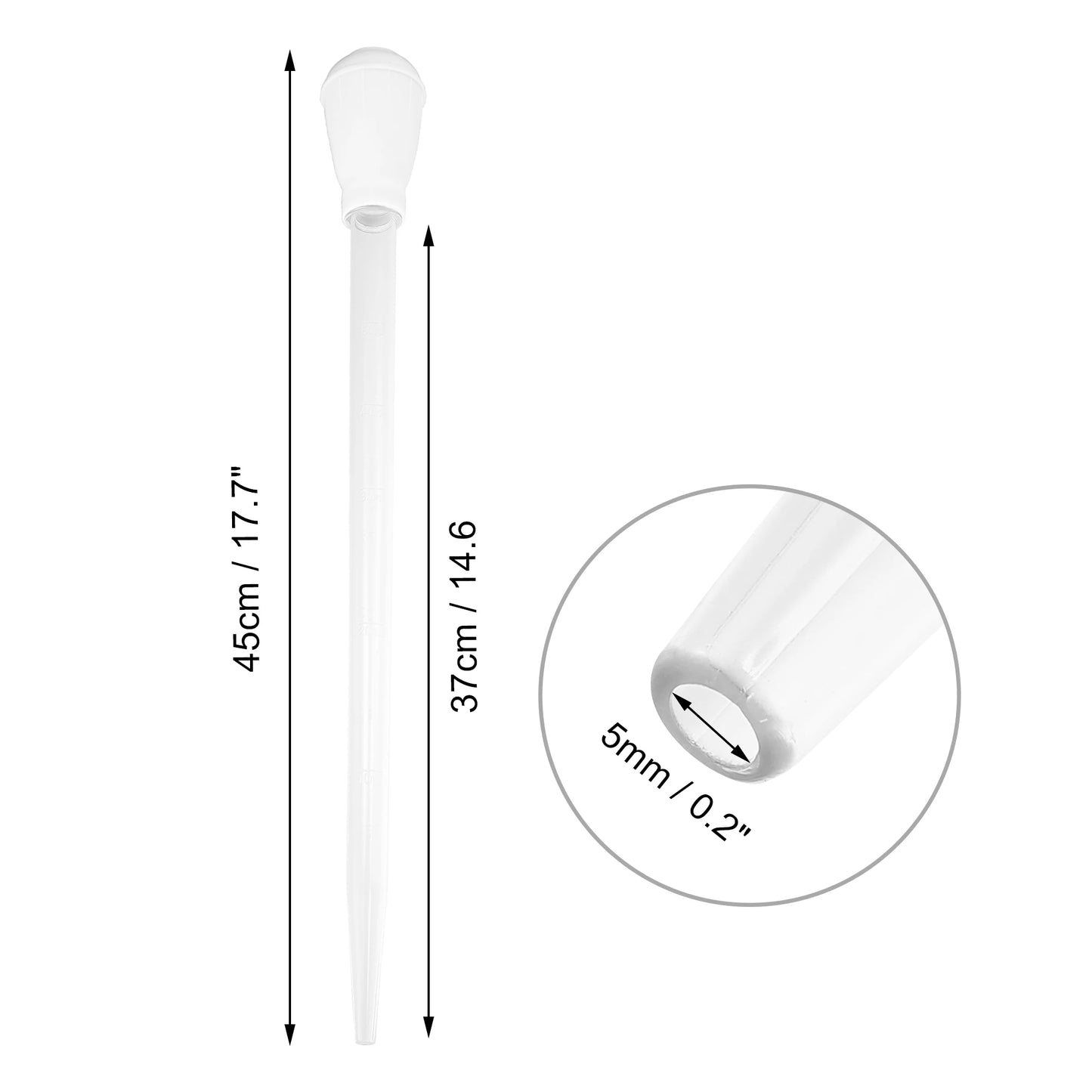 UXCELL Fish Tank Siphon Vacuum Cleaner Pet Feeding Tools Parts Set Aquarium Water Changer Lengthen Pipettes Cleaning Accessories