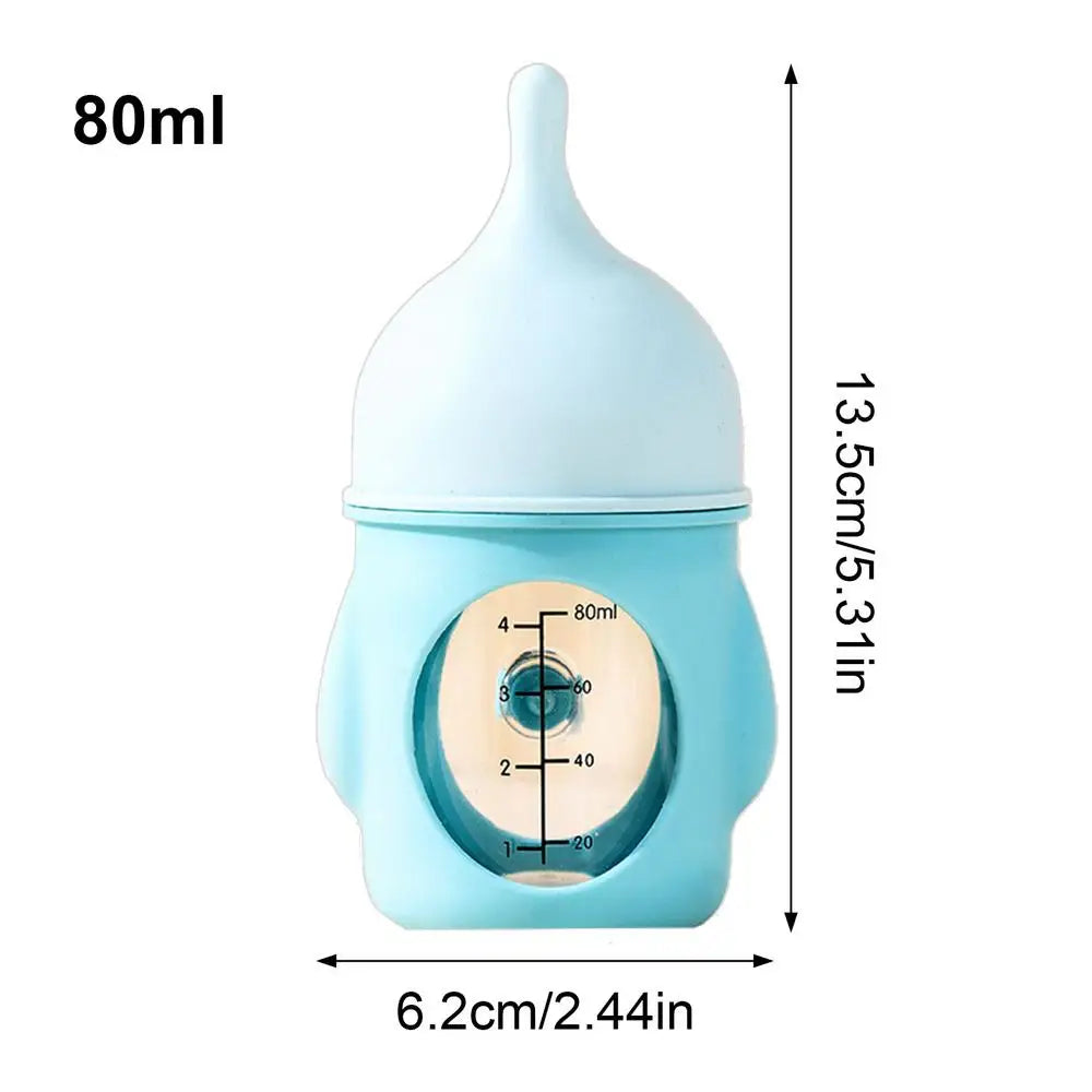 Pet Nursing Bottle Nursing Kitten Feeder Anti-Choking Silicone Feeding Nipple Small Animals Feeder with Visual Scale for Guinea