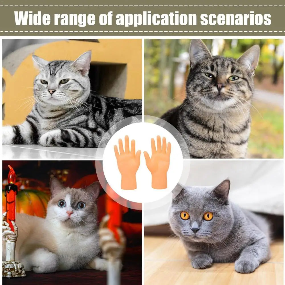 Mini Hand Toy 10 Pairs Tiny Toys Finger Funny Shape Mini Finger Puppets For Taking Photos Massaging Cats Cat Cosplay