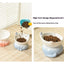 Cat Bowl Ceramic High Foot Diagonal Mouth Neck Protection Cat Food Bowl Large Diameter Drinking Bowl Anti Overturning Cat Food B