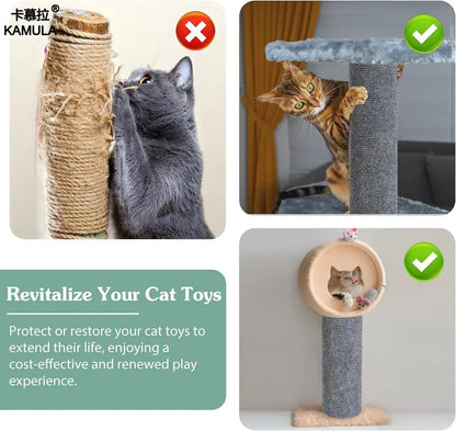 Wall Anti Cat Scratch Sofa DIY Cats Scratch Board Sofa Protection Paws Sharpen Trimmable Self-adhesive Carpet Cats Scratch Board
