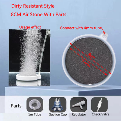 4cm/5cm/8cm Fish Tank Aquarium Air Stone Oxygen Aerator Increasing Air Bubble Pond Pump Hydroponic Oxygen Supply Great