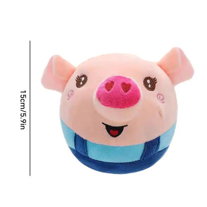 Talking Pig Toys Electric Pig Bouncing Ball Toy With Music USB Charging Pig Bouncing Jump Ball Toy For Children's Day Christmas