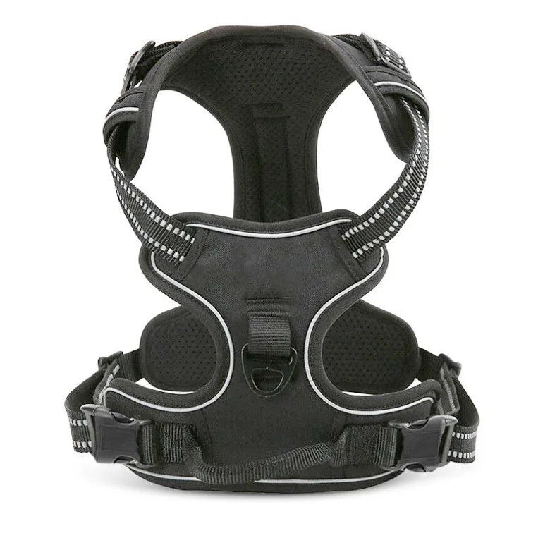 Pet Dog Harness for Medium Large Dogs, Adjustable Reflective No-Choke Padded Pet Vest Harness with  Front Clip Control Handle