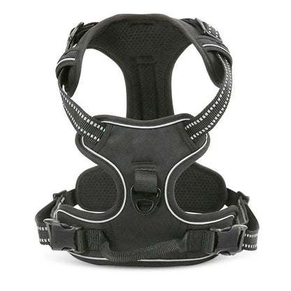Pet Dog Harness for Medium Large Dogs, Adjustable Reflective No-Choke Padded Pet Vest Harness with  Front Clip Control Handle