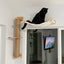 Cat Climbing Shelves Wall Mounted Cat Hammock 115cm Cat Bridge with Big Platform Z-type Cat Passage Step Stairway For Cat Kitten