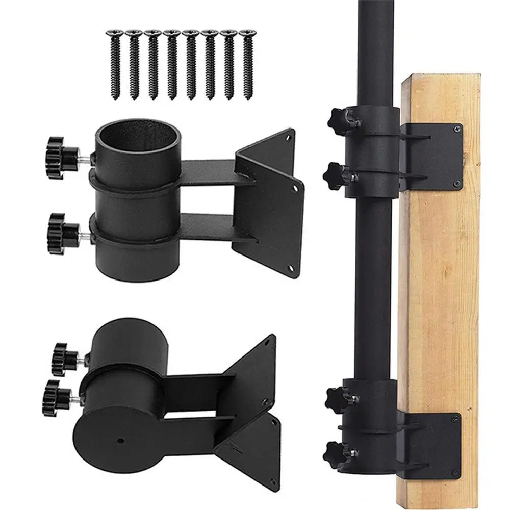 Heavy Duty Patio Umbrella Holder, Outdoor Deck, Mount, Stainless Steel, Clamp, Umbrella Bracket Outdoor Tools