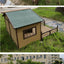 Solid wood dog house outdoor rainproof outdoor courtyard pet general   house large dog wooden dog cage wholesale