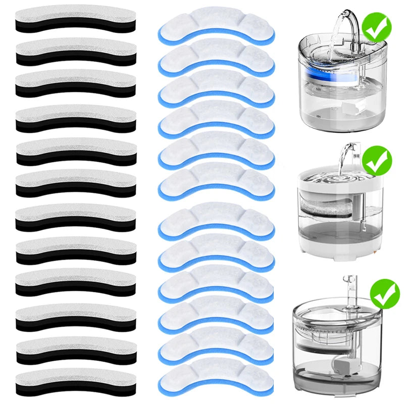 Replacement Filters For Cat Dog Water Fountain Activated Carbon Replaced Filters Cat Dispenser WF060 Filter Element Accessories
