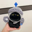 Q version Knight Cat Kitty cat doll toy backpack pendant Companion doll bag pendant Children's birthday gift Cute black cat toy