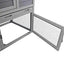 Rabbit Hutch Indoor Outdoor Bunny Cage with Run,Guinea Pig House Pull Out Upper Tray