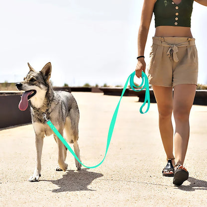 Waterproof Dog Leash PVC Dog Leash Recall Long Line For Beach,Swimming,Tracking,Training Dogs Lead for Pet,Medium and Large Dogs