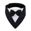Pet Bow Tie Dog Collar Tuxedo Bandana Adjustable Formal Puppy Triangular Neck Wear for Wedding Birthday Dress-up Cosplay Party