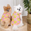 Summer Breathable Pet Dog Vest Shirts Cute Yellow Duck Pet Puppy Cat T-Shirt Tank Top Clothes Stretchy Vest for Chihuahua Dogs