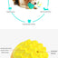 Pet toy ball chews, cleans teeth, is resistant to biting, cat toy chews, emits sound, elastic dog toy ball