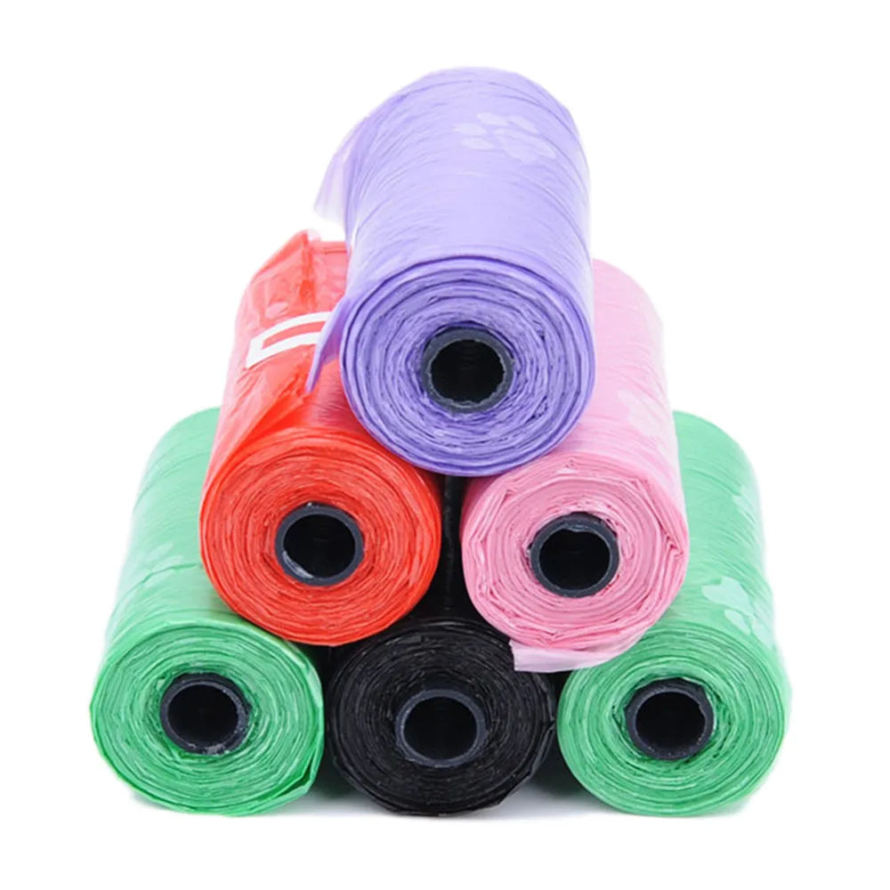 10 Roll Pet Dog Poop Bags Dispenser Collector Garbage Bag Puppy Dog Poop Scooper Bags for Dogs Cat Outdoor Cleaning Pet Supplies