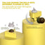 Catnip Cheese Balls Cheese Shape Rotatable Teeth Grinding Toy Catnip Balls Nutrition Supplement Interactive Toy Convex Texture