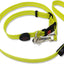 Led Light Up Dog Leash Walking Safety Glow in The Dark USB Rechargeable Adjustable for Large Medium Small Pet Lighted Dog Collar