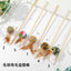 Cat Toy Cat Teaser Sticks Pussy Cat Stick Hair Ball Cat Bite Interactive Toy Replacement Head Pet Supplies
