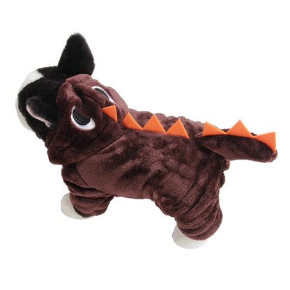 Winter Jacket For Dog Small Dog Coat Dinosaur Dogs Costume Christmas Outfit For Pet Medium Dogs Clothes Chihuahua Puppy Sweater