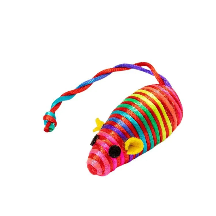Pet Toy Mice Cats Catnip Toys Interactive Fun Plush Mouse Cat Toy For Kitten Colorful Cute Plush False Mouse Pet Cat Accessories