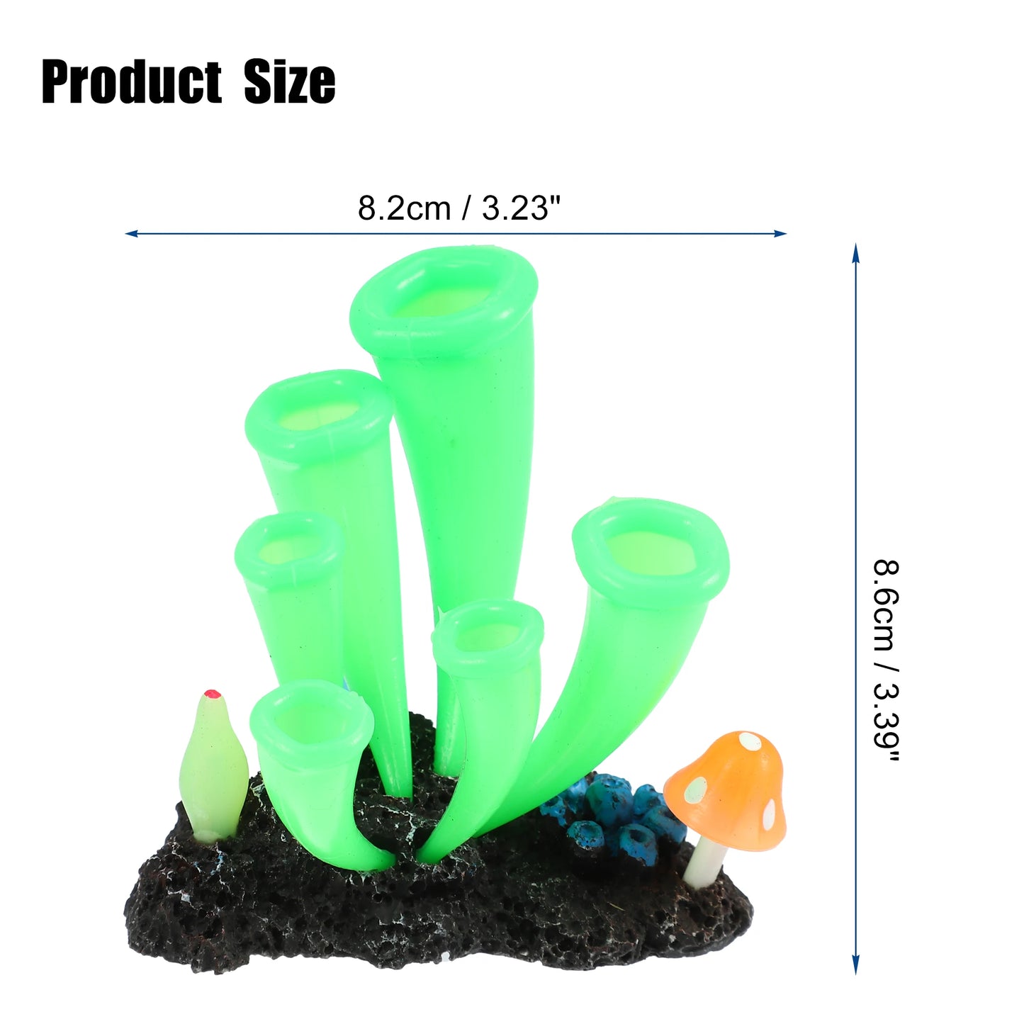 UXCELL Plastic Luminous Plants Glowing Artificial Simulation Coral Aquarium Decoration Underwater Ornament Fish Tank Accessories