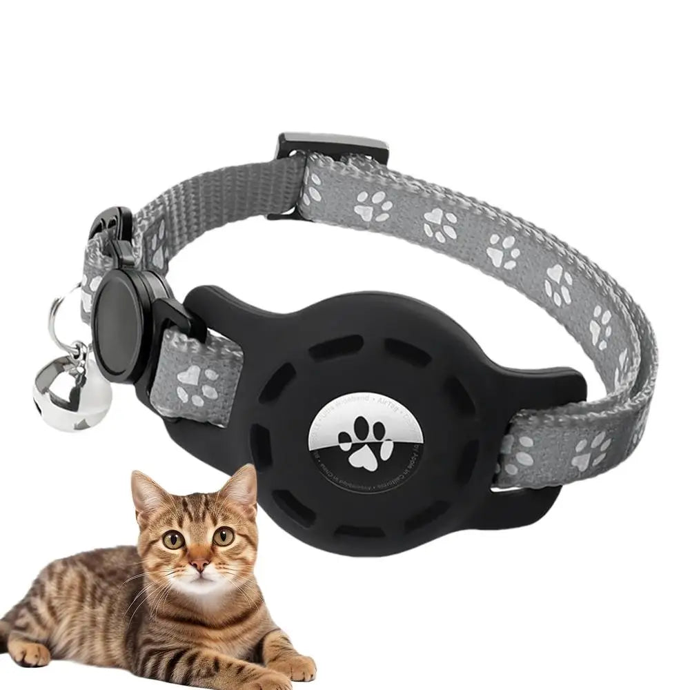 Reflective Cat Collar Pet Cat Adjustable Vest Anti-Lost Safety Release Buckle Cat Neck Waring  with Removable Bell for Camping