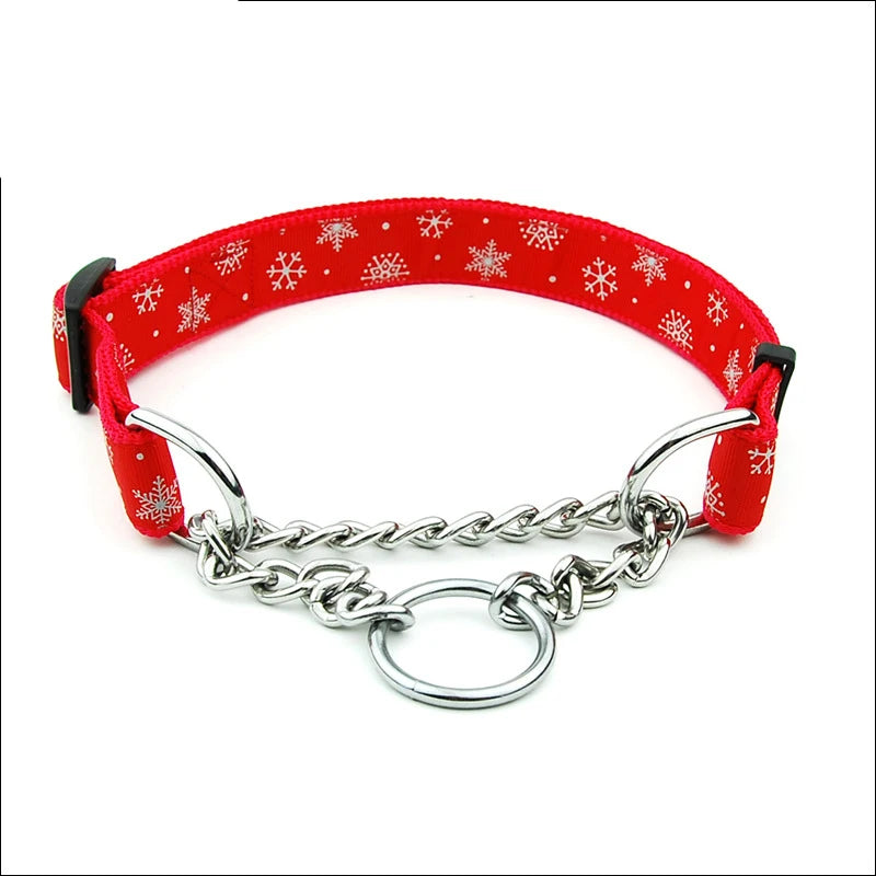 Professional Training Collar For A Hunting Dog Large Stainless Metal Dog Training Chain Strap Pitbull Dog Training Accessories