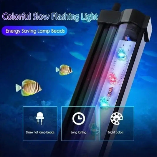 Fish Tank LED Bubble Light Colorful Light With Aquarium Remote Control Color Changing Bubble Light LED Diving Light Fish Tank