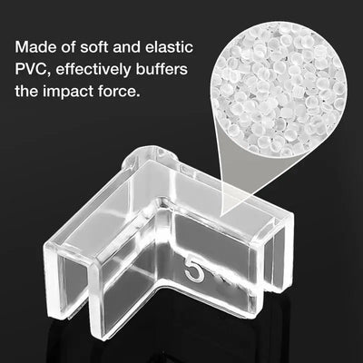 Table Corner Protectors For Baby Fish Tank Edge Corner Protectors 4pcs Baby Proof Bumper Multifunctional Accessory For Furniture
