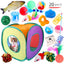 Cat Toys Mouse Shape Balls Foldable Cat Kitten Play Tunnel Chat Funny Cat Tent Mouse Supplies Simulation Fish Cat Accessories