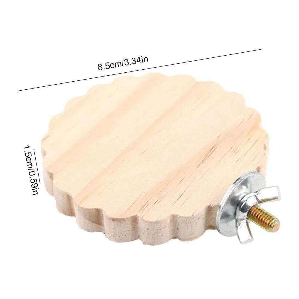Bird Perches for Cage Natural Wooden Platform Stand for Parrot Bird Perch Stand Toy Stand Playground Budgie Toys Parakeet Cage