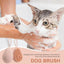 Dog Bath Scrubber Silicone Pet Shower Brush With Shampoo Dispenser Small Large Pet Hair Brush For Long Short Haired Cats Dogs