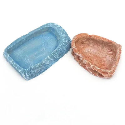 Large Size Resin Aquarium Pet Reptile Feeder Bowl Basin Food Water Pot Reptile Turtle Tortoise Scorpion Lizard Crabs Supplies