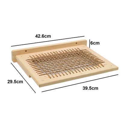 Cat Bed Wall Mounted Hammock For Large Cats or Kitty Climbing Shelves Wooden And Sisal Rope Hammock And Perches Jumping Platform