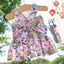 2023 New Pet Dog Harness and Leash Vest Breathable Checked Bowknot Cat Dress Teddy Bichon Dog Clothes Spring and Summer Outdoor