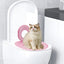 Cat Toilet Training Kit Toilet Litter Box Trainer Reusable Urinal Seat Potty Cat Hygiene Trainer For Pet Care Train Your Cat To