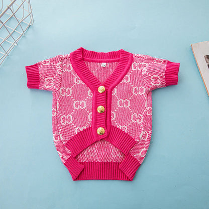 The New Dog Sweater  Pet Clothes Parent-child Wear Autumn and Winter Leisure Seven Sizes
