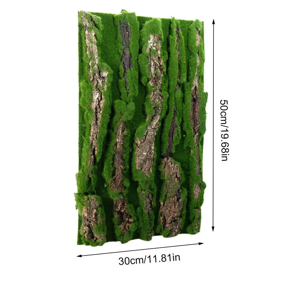 Reptile Cork Terrarium Background Lizard Habitat Decorations Bark Backdrop Reptile Habitat Decor With Artificial Moss for Gecko