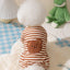 Striped Pet Dog Jumpsuit Spring Autumn Medium Small Dog Clothes Cute Bear Pattern Pet Pajamas Kitten Puppy Sweatshirt Dog Coat